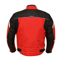 RIDERACT Cordura motorbike jacket red