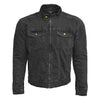 RIDERACT® Men’s Rush Black Denim Riding Jacket