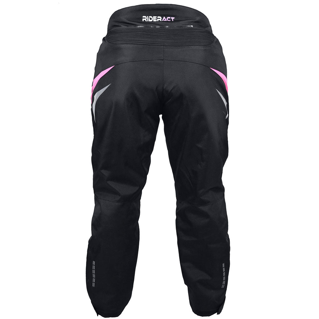 RIDERACT women Waterproof motorcycle pant rear