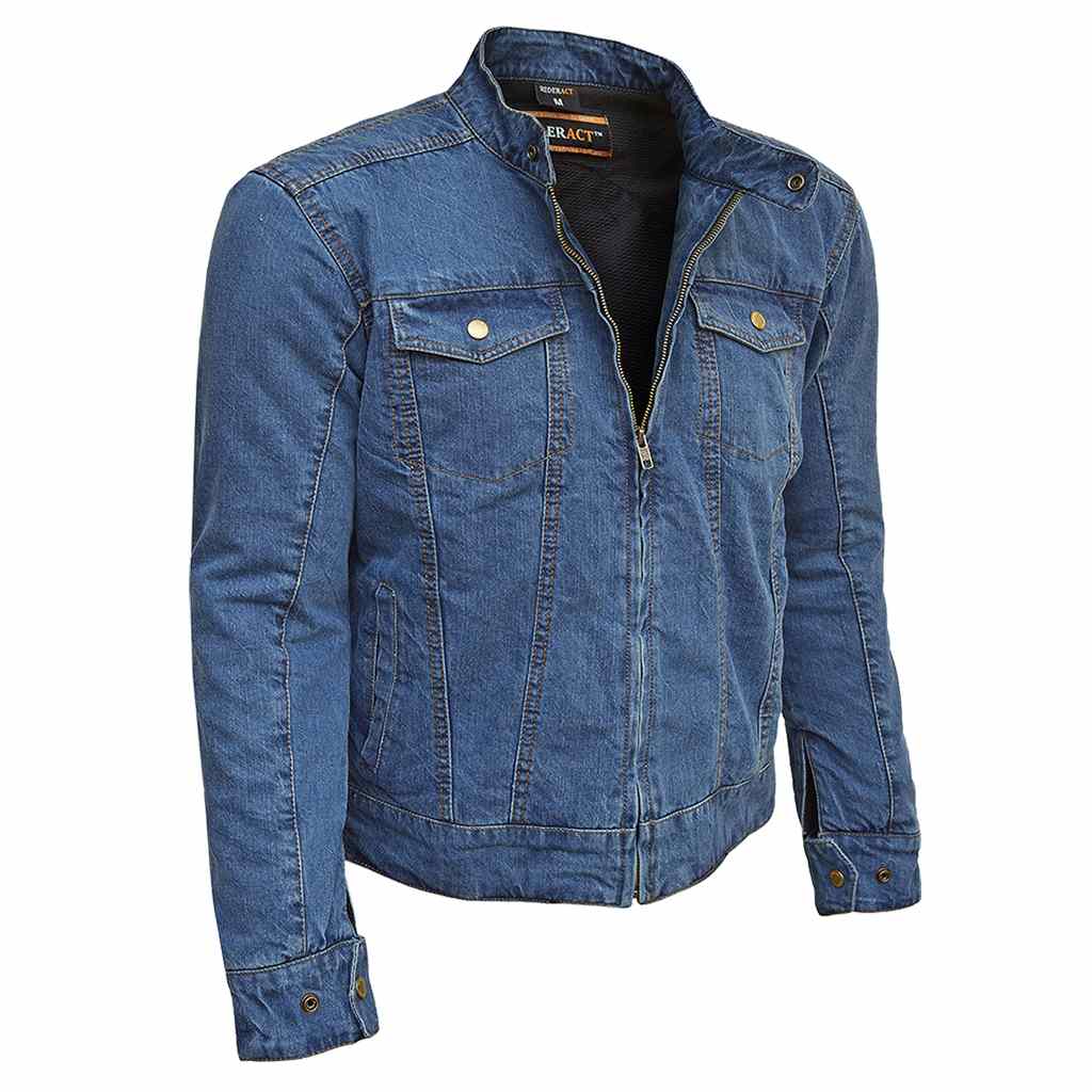 RIDERACT Denim Kevlar Jacket Blue
