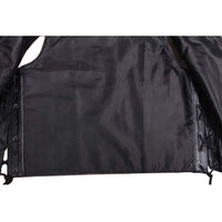 Leather Vest Men Motorcycle Bikers Riders Genuine Antique Hook