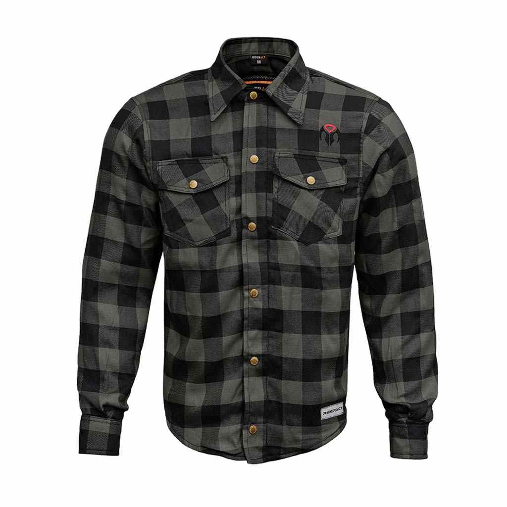 RIDERACT Kevlar Shirt Grey Black