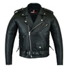 RIDERACT® Mens Brando Motorcycle Leather Jacket
