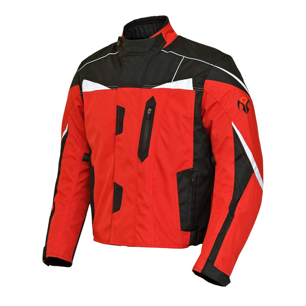 RIDERACT motorbike jacket waterproof Evolve red