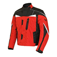 RIDERACT motorbike jacket waterproof Evolve red