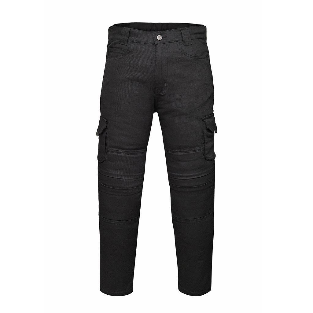 RIDERACT Motorcycle Pant Cotton Black