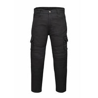 RIDERACT Motorcycle Pant Cotton Black