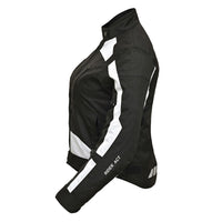 Side pose Female Motorcycle Waterproof Jacket