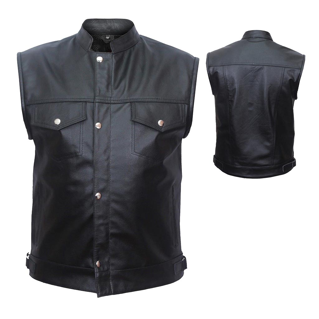 Men Motorcycle Biker Rider Vest