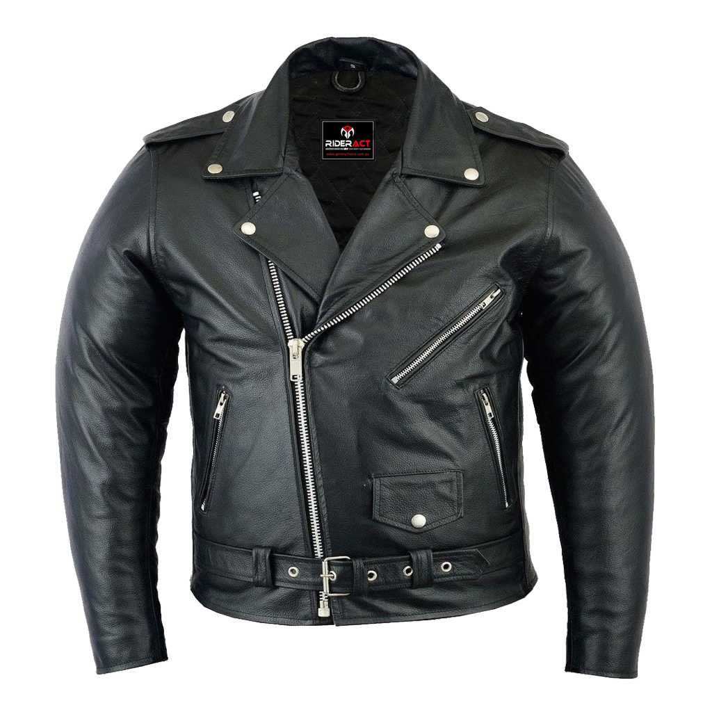 Biker Jacket men Marlon Brando Leather Jacket Motorcycle Biker Rider Motorbike Leather Black Jacket