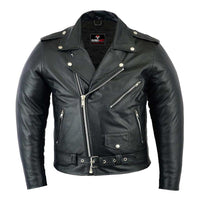 Biker Jacket men Marlon Brando Leather Jacket Motorcycle Biker Rider Motorbike Leather Black Jacket