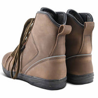 Men motorcycle boots with reflector