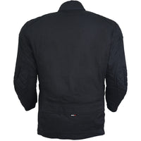 Cotton motorcycle jacket Back Pose