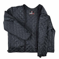 Leather Moto jacket laser quilted lining
