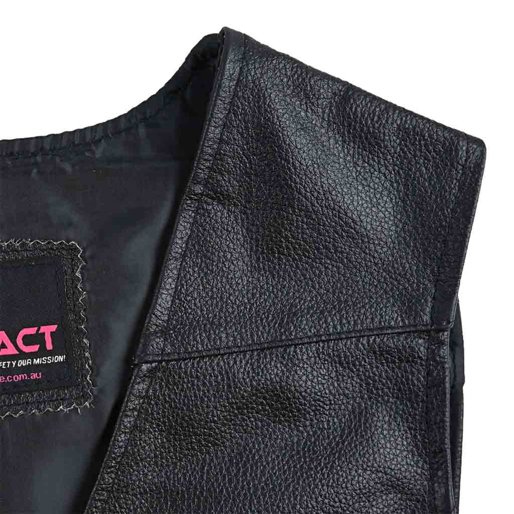ladies motorcycle vest full grain