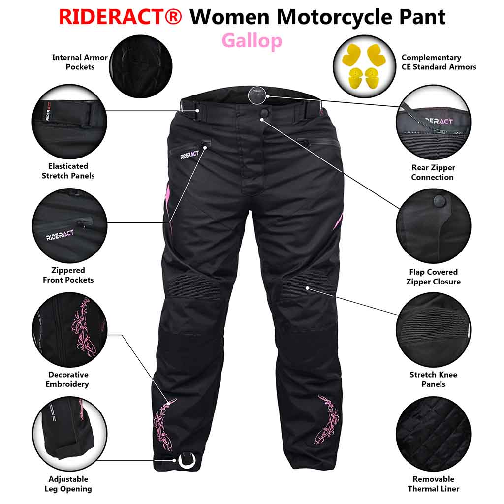 Infographics motorbike pant