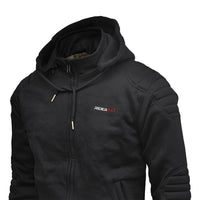 Riding Hoodie Black Reinforced