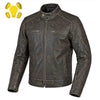 Distressed Leather Motorcycle Jacket