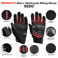 Summer moto gloves REDO Infographics