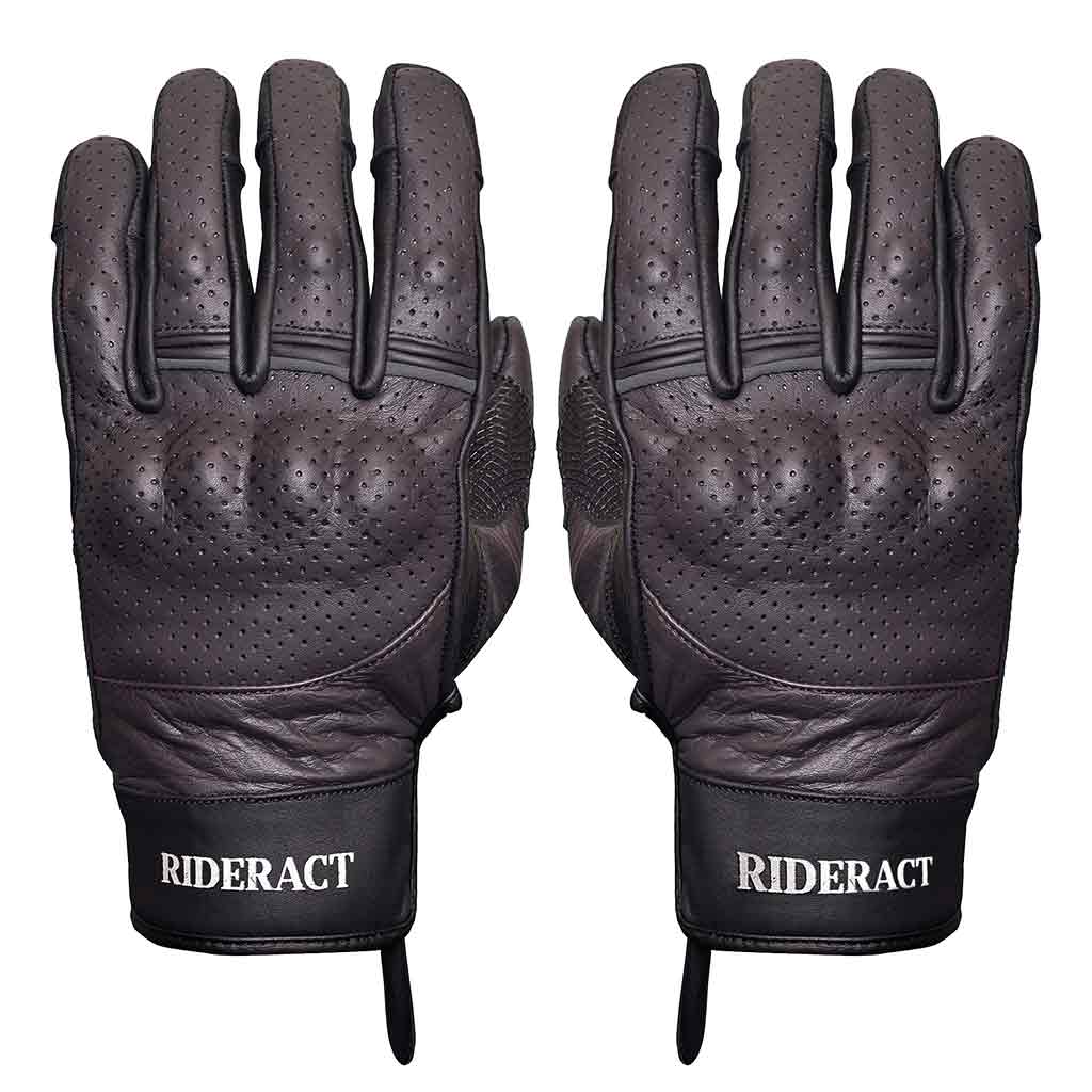 Leather Men Riding Gloves BRONA