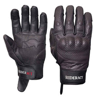 Men Leather Motorcycle Gloves BRONA