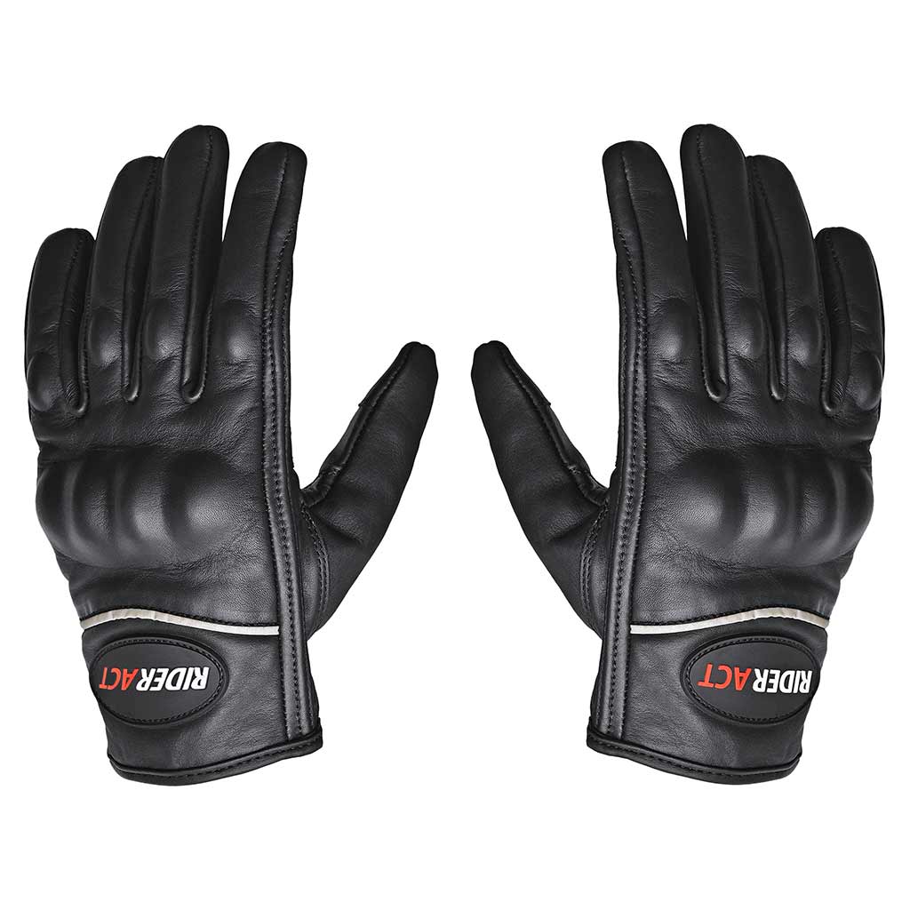 leather moto gloves