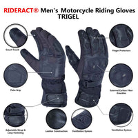 Leather Street motorcycle gloves Infographic Images
