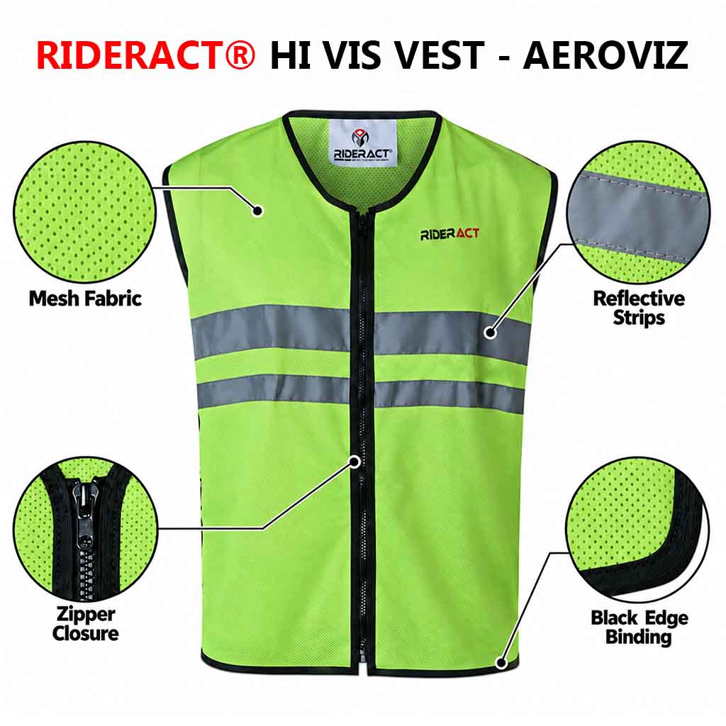 Infographics Hi Vis Vest Motorcycle Clothing