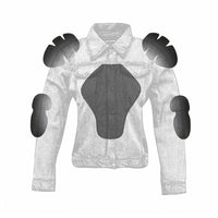 Internal CE standard size armor pockets Biker jacket for Women