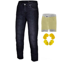 Riding Jeans Black Reinforced with Aramid Fiber