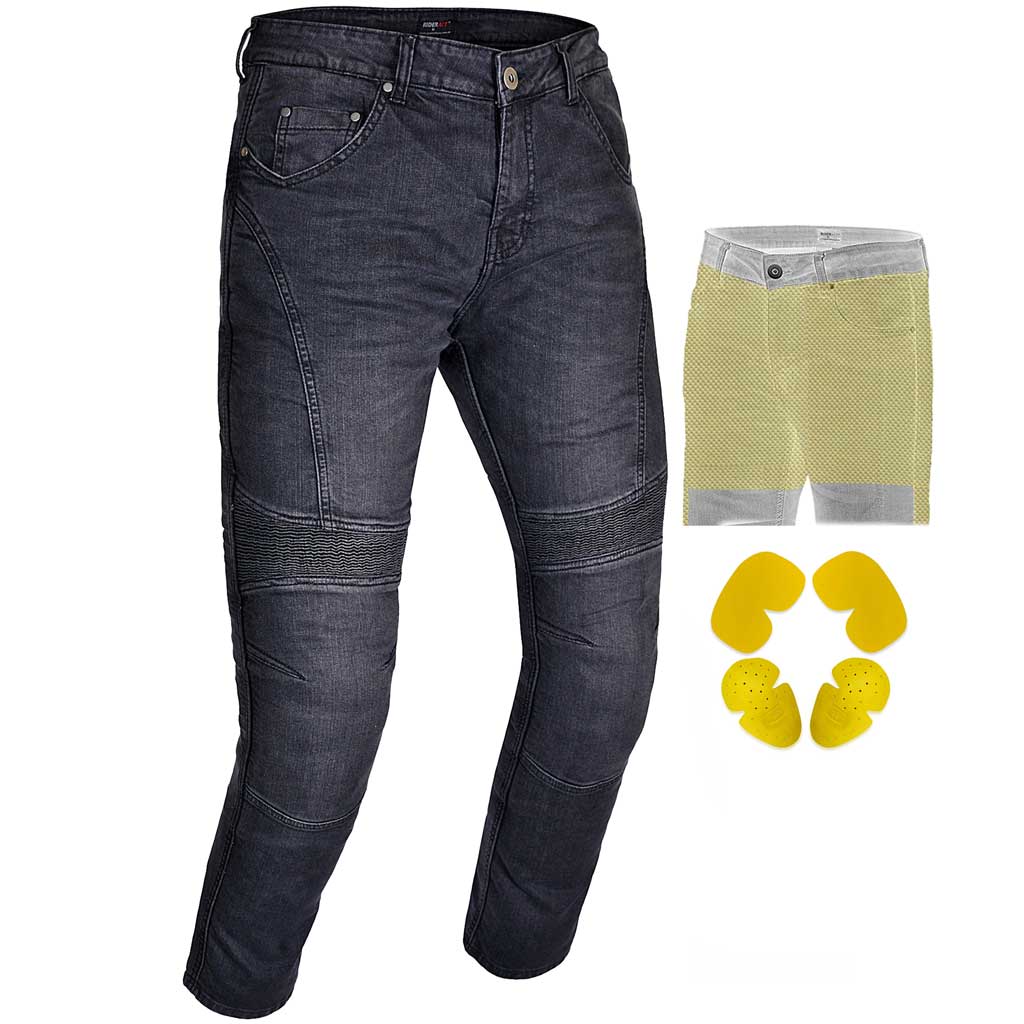 Men Bikers Style Kevlar Jeans