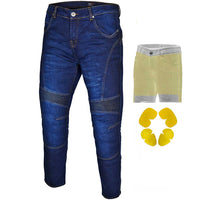 Men Jeans Dark Blue Reinforced with Aramid Fiber