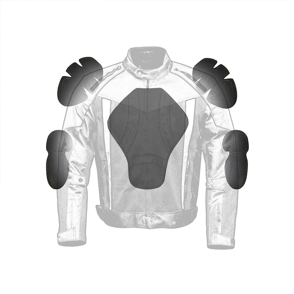 Motorcycle jacket CE standard side armor pockets inside