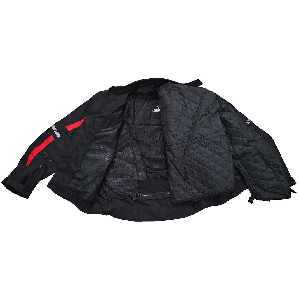 Waterproof Motorcycle jacket Removeable safety Removable F2 mesh lining