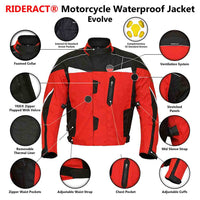 Infographics Motorcycle Waterproof Jacket