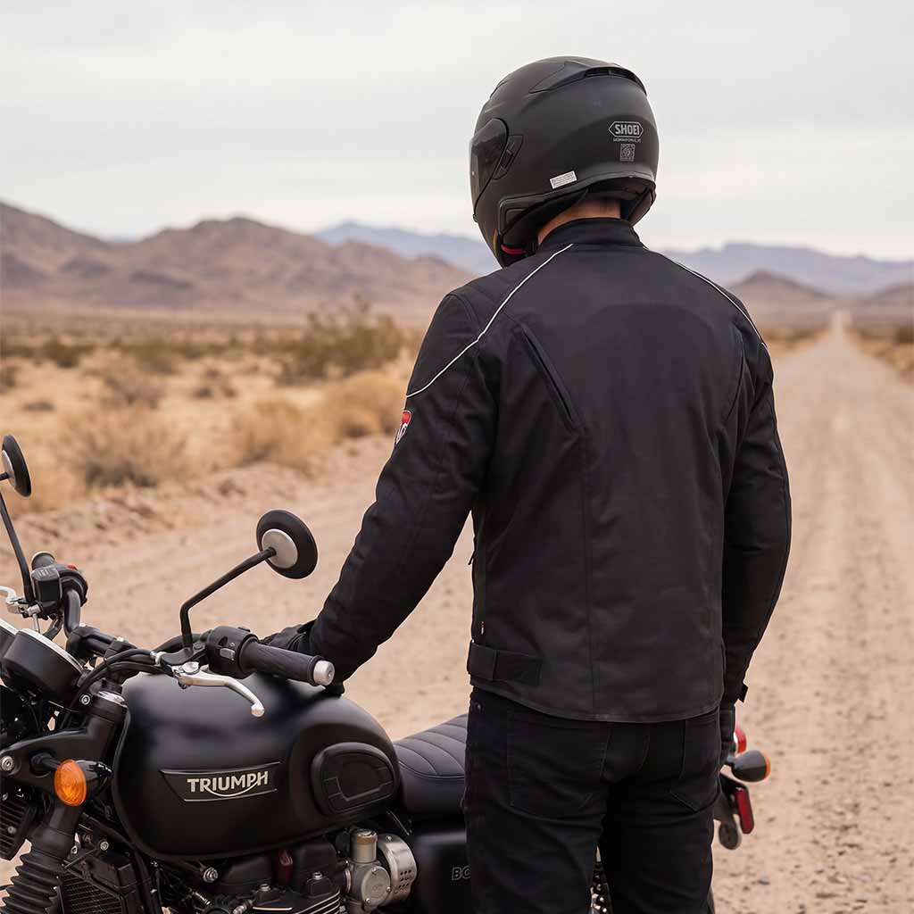 Motorbike Textile Jacket Black