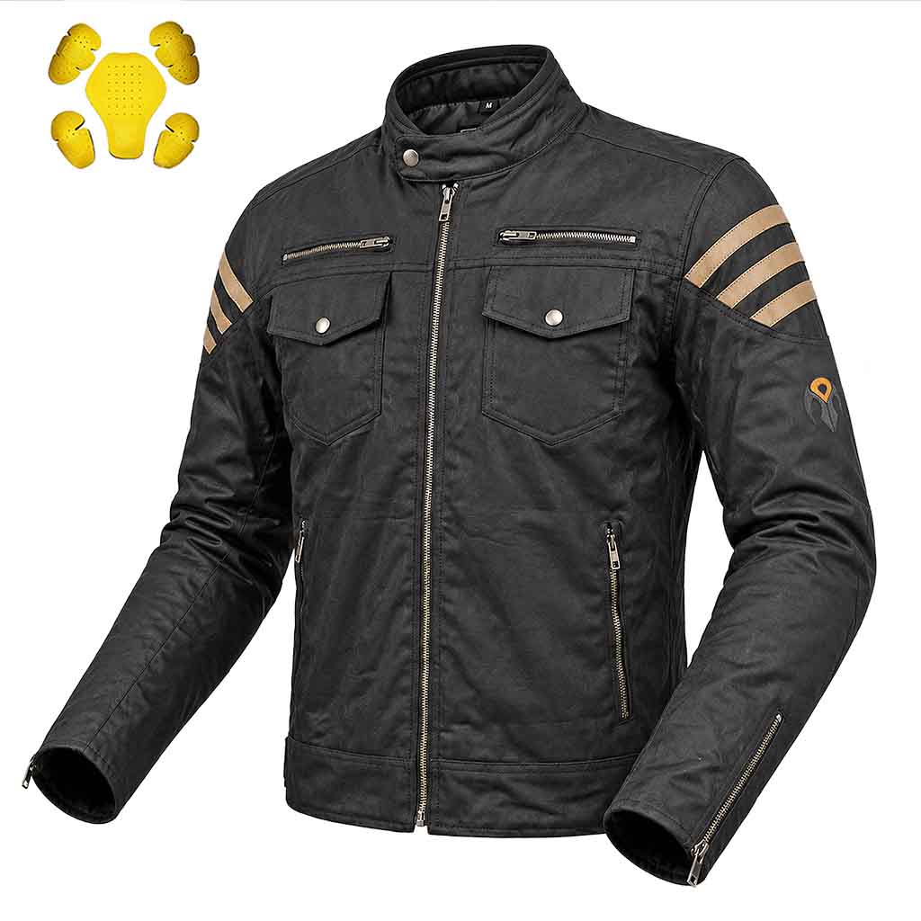 motorcycle jacket cotton waxed