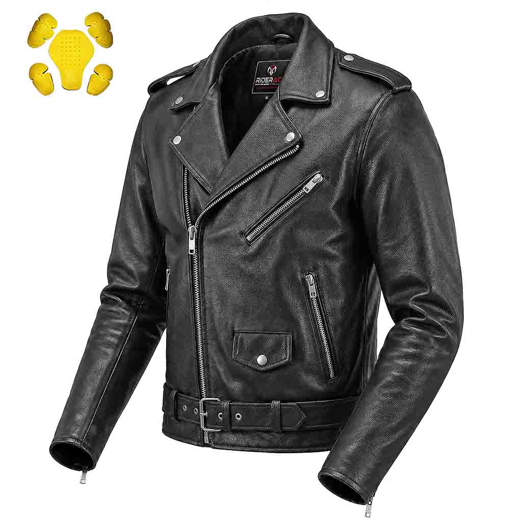 Leather Motorcycle Jacket for men