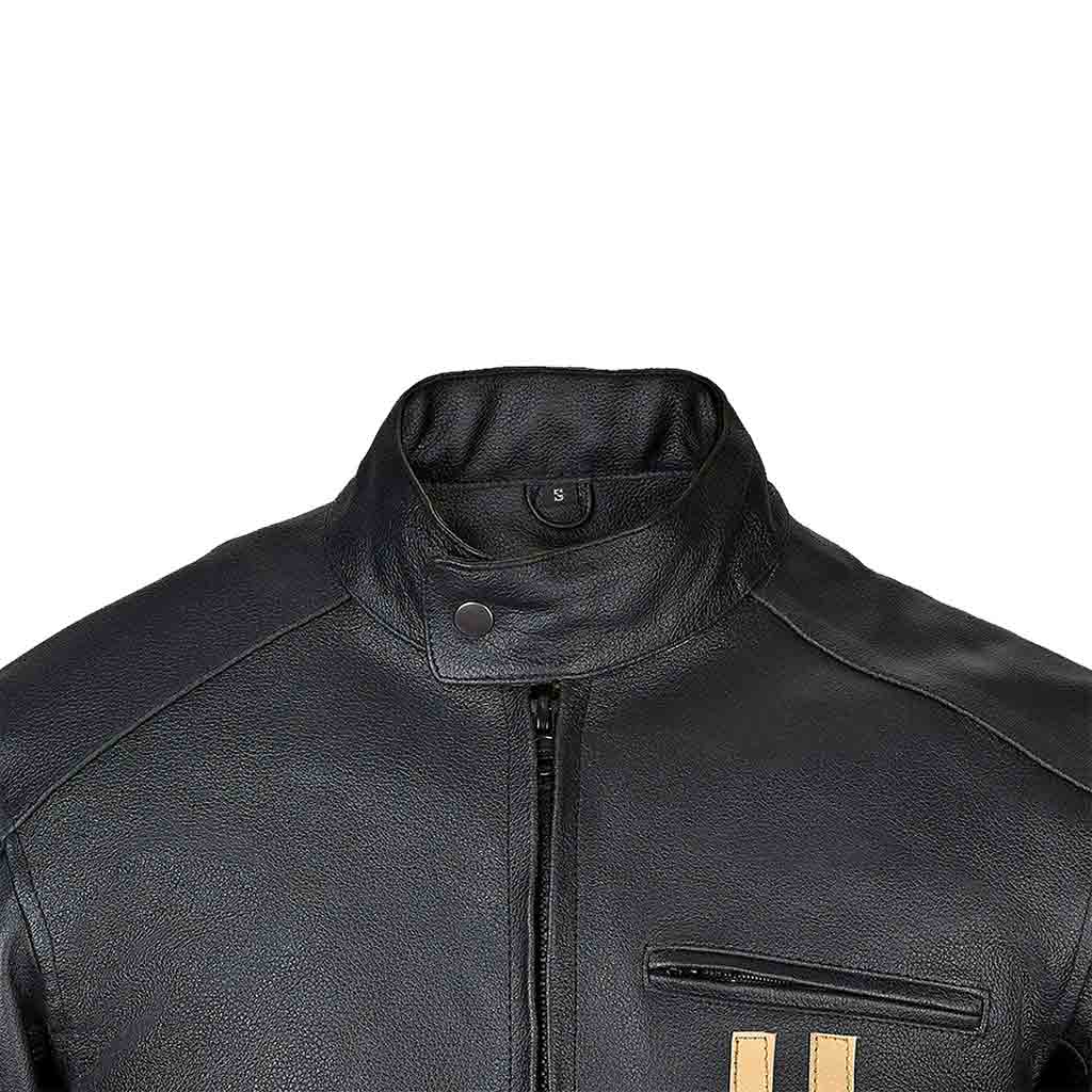 Touring Leather Jacket men Colar