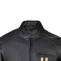 Touring Leather Jacket men Colar