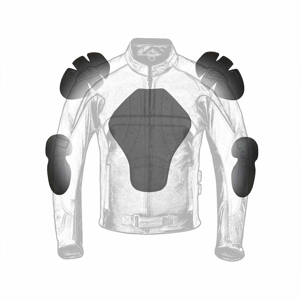 CE standard size internal Armor pockets Motorbike jacket