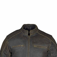 RIDERACT® Vintage Distressed Leather Jacket