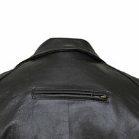 Women Leather Motorcycle Jacket Back Side