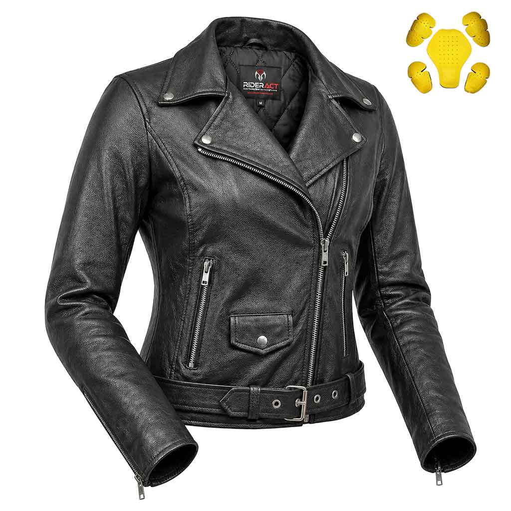 leather motorcycle jacket womens