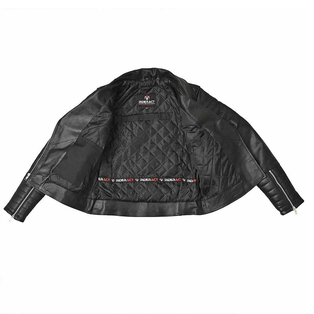 RIDERACT Leather biker Jacket Women