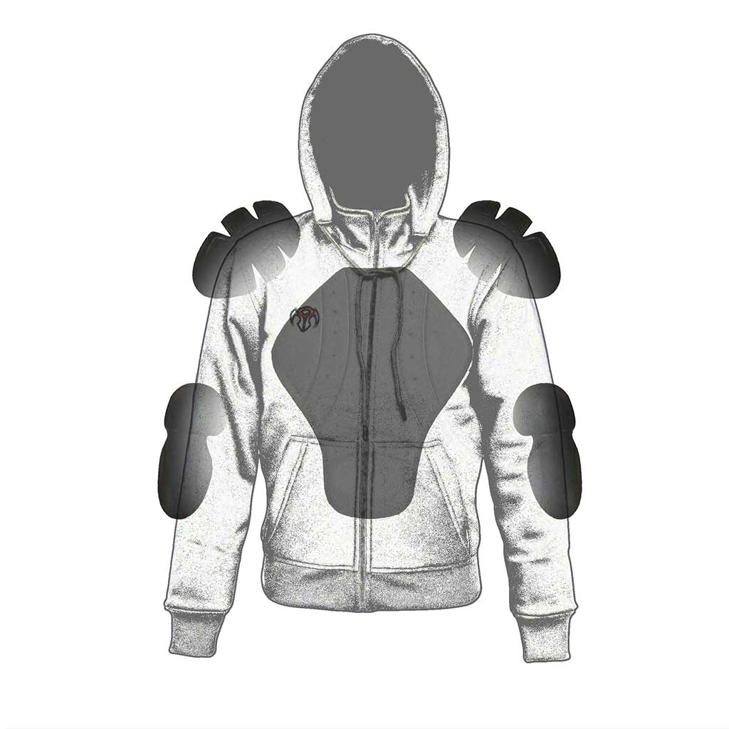 Motorcycle Riding Reinforced ladies Hoodie Internal CE standard armor pockets