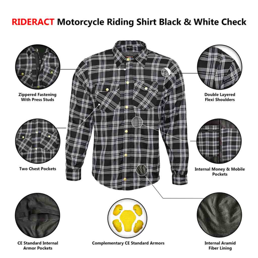 Motorbike Kevlar Shirt Infographics