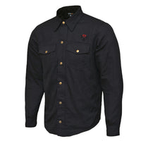 Men Motorcycle Kevlar Shirt Black