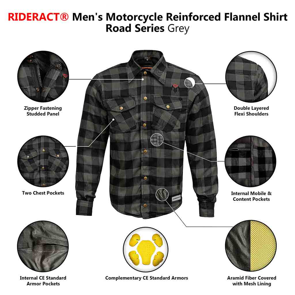 Kevlar Shirt Motorcycle Shirt Infographics