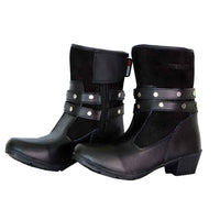 RIDERACT women motorbike boots black